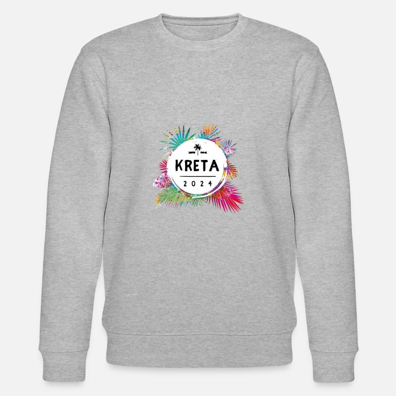 Kreta 2024 Bunt - Stanley/Stella Unisex Bio-Sweatshirt CHANGER  - Grau meliert