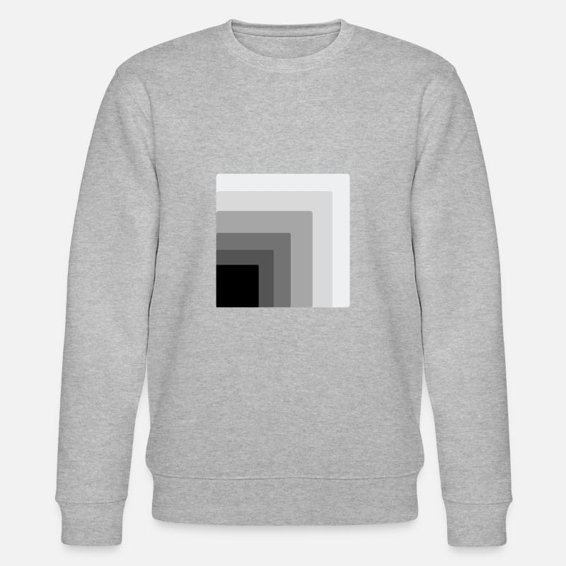 Quadrate innerhalb eines Quadrats - Stanley/Stella Unisex Bio-Sweatshirt CHANGER  - Grau meliert