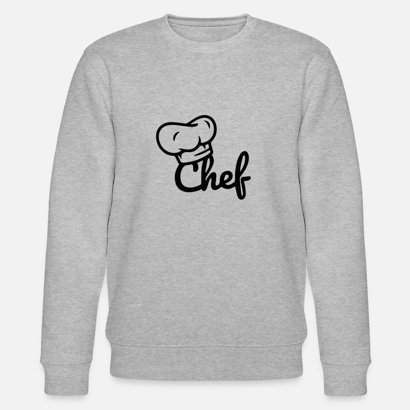 Personalisierter Küchenchef - Stanley/Stella Unisex Bio-Sweatshirt CHANGER  - Grau meliert