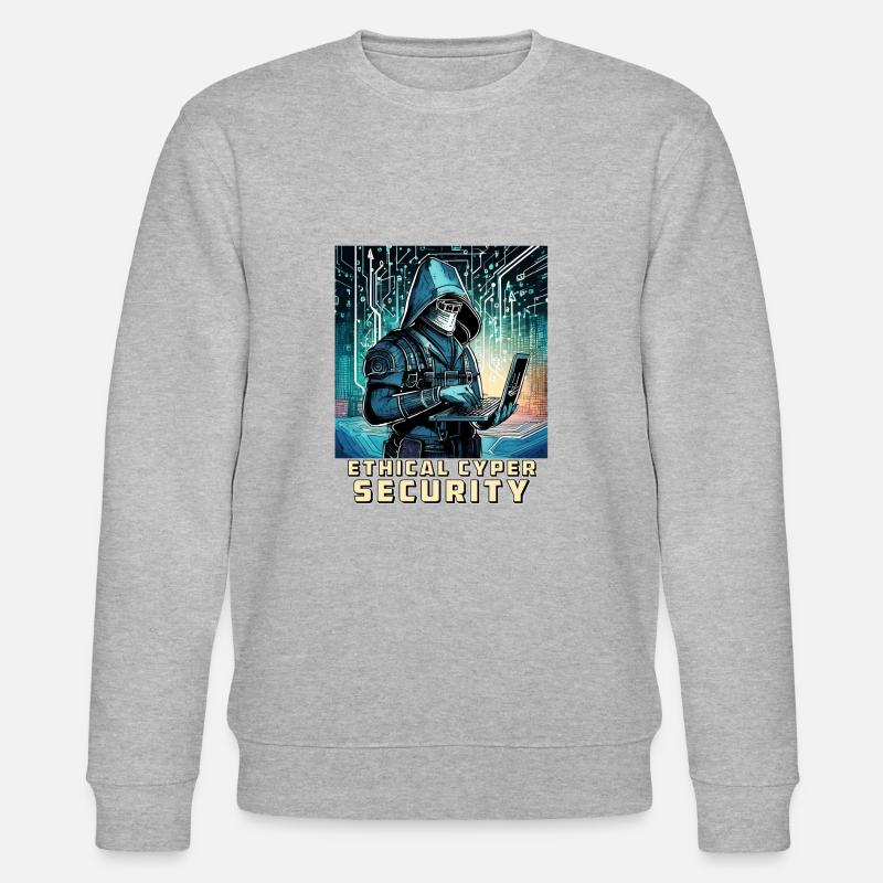 Ethical Cyber Security - Stanley/Stella Unisex Bio-Sweatshirt CHANGER  - Grau meliert