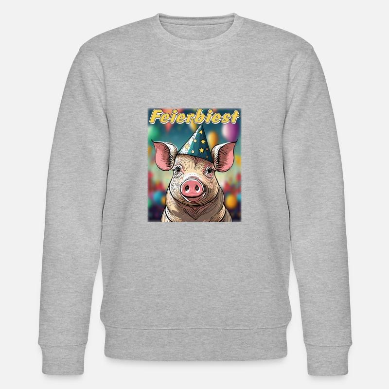 BÊTE DE CÉLÉBRATION DE COCHON - Sweat bio CHANGER Stanley/Stella Unisexe - gris chiné