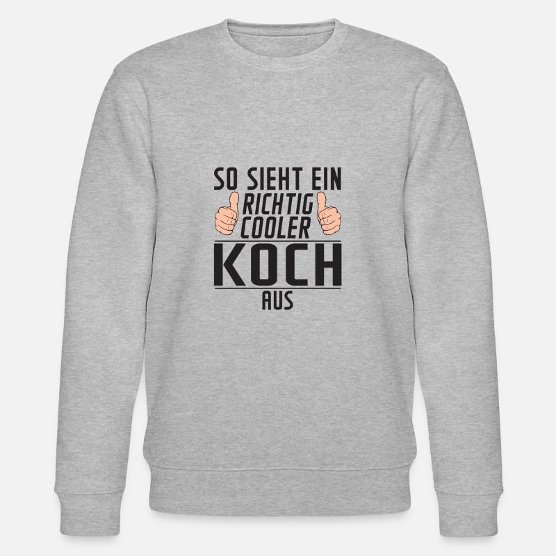 Koch | Spruch | Chefkoch | Chefkoch - Stanley/Stella Unisex Bio-Sweatshirt CHANGER  - Grau meliert