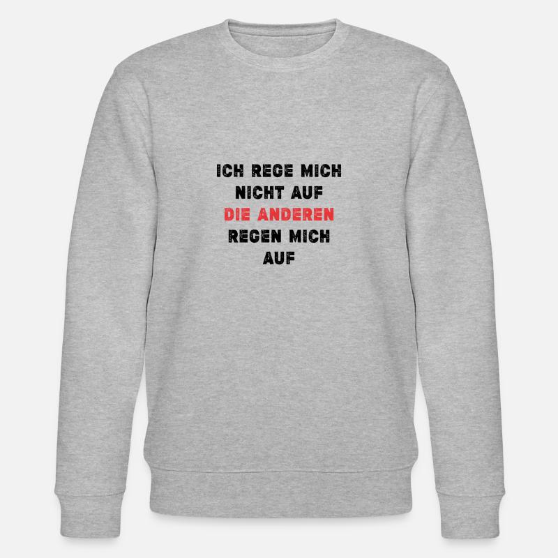 Gelassenheits-Spruch - Stanley/Stella Unisex Bio-Sweatshirt CHANGER - Grau meliert