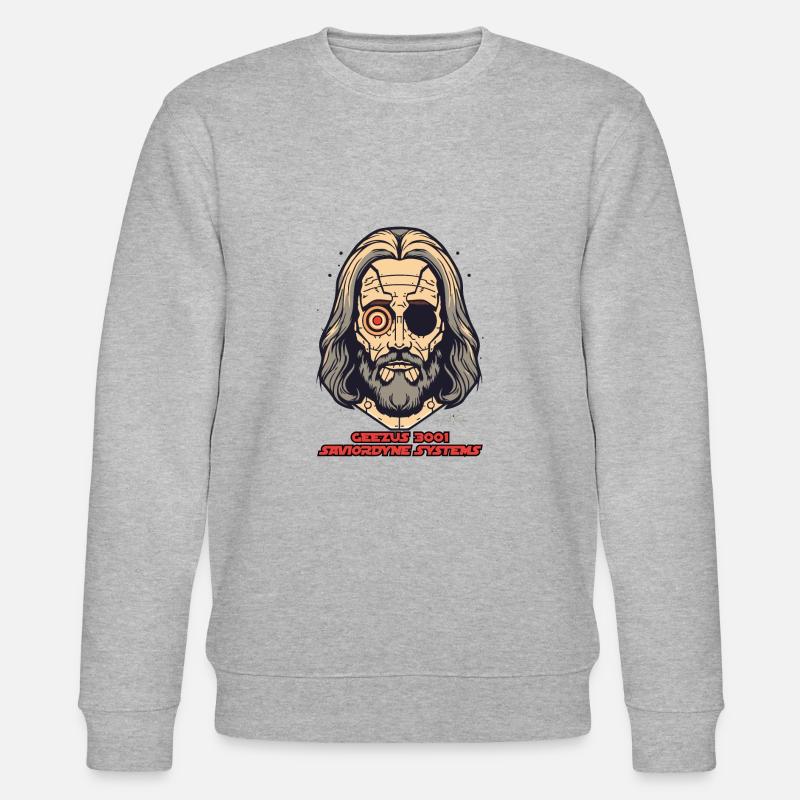 Tech Jesus: Savior Systems - Stanley/Stella CHANGER Unisex Organic Sweatshirt - heather grey