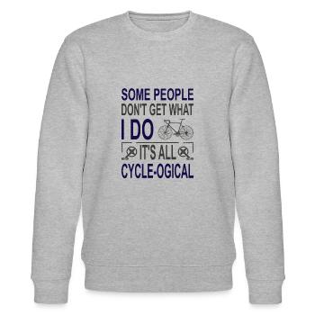 Manche Leute verstehen nicht, was ich mache. Es ist alles - Stanley/Stella Unisex Bio-Sweatshirt CHANGER  - Grau meliert - Vorne - Nik (191cm) & Marisol (170cm)
