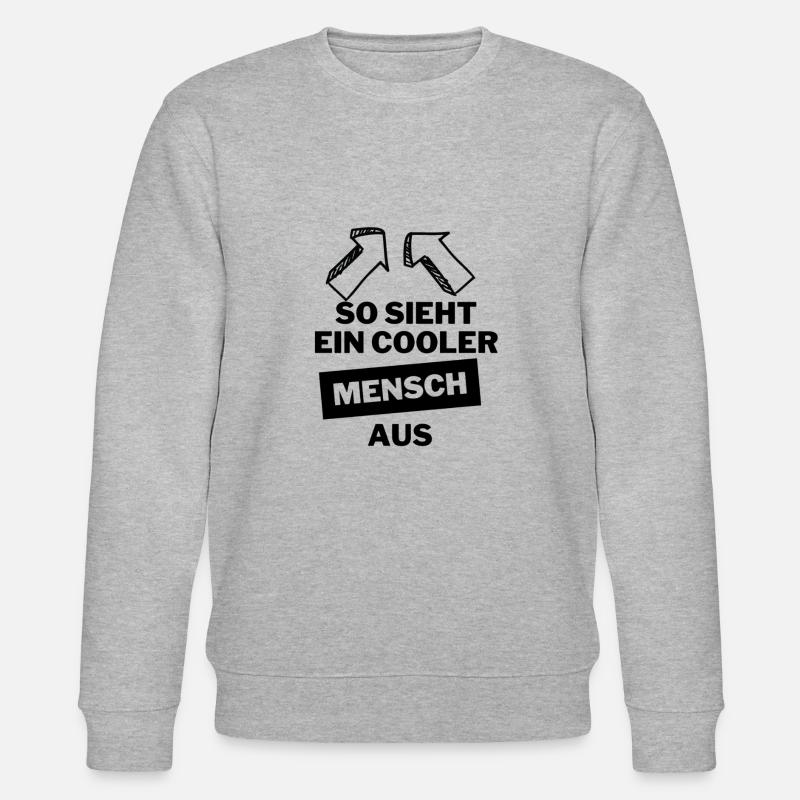 Cooler Mensch - Stanley/Stella Unisex Bio-Sweatshirt CHANGER  - Grau meliert