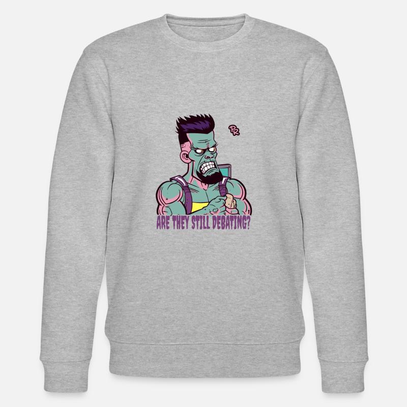 Durchschnittsbürger: Wird immer noch debattiert? - Stanley/Stella Unisex Bio-Sweatshirt CHANGER  - Grau meliert