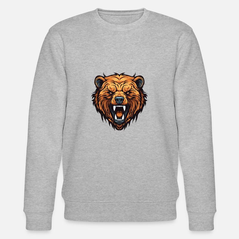 Tête d’ours - Sweat bio CHANGER Stanley/Stella Unisexe - gris chiné