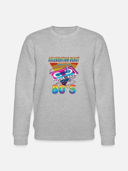 CASSETTE CELEBRATION BEAST 80S - Stanley/Stella CHANGER Unisex Organic Sweatshirt - heather grey