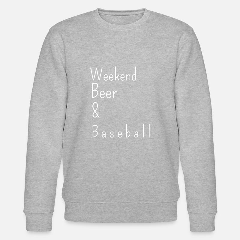 weekend, beer and baseball - Stanley/Stella Unisex Bio-Sweatshirt CHANGER  - Grau meliert