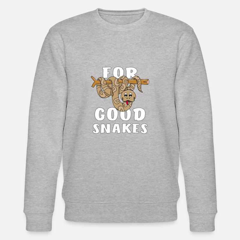 FOR GOOD SNAKES - Stanley/Stella Unisex Bio-Sweatshirt CHANGER  - Grau meliert