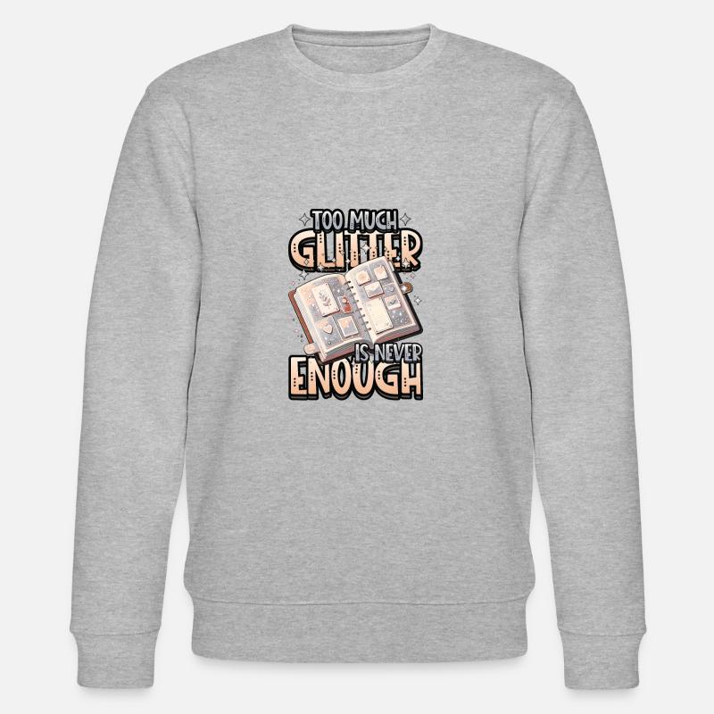 Mädchen Scrapbooking Sammelalben Sticker - Stanley/Stella Unisex Bio-Sweatshirt CHANGER  - Grau meliert