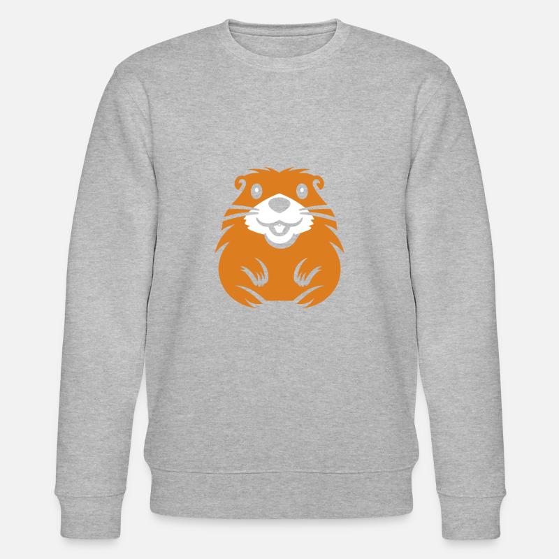 Einfaches Murmeltier - Stanley/Stella Unisex Bio-Sweatshirt CHANGER  - Grau meliert