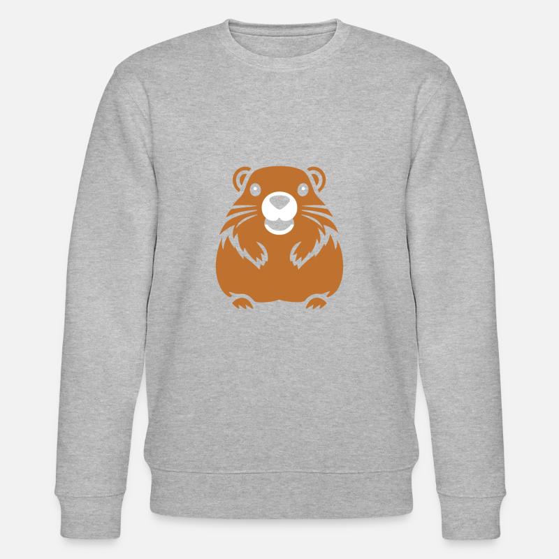 Einfaches Murmeltier - Stanley/Stella Unisex Bio-Sweatshirt CHANGER  - Grau meliert