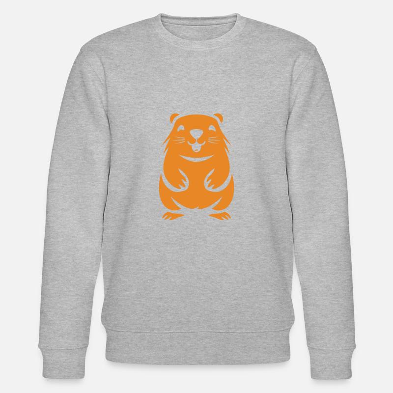 Einfaches Murmeltier - Stanley/Stella Unisex Bio-Sweatshirt CHANGER  - Grau meliert