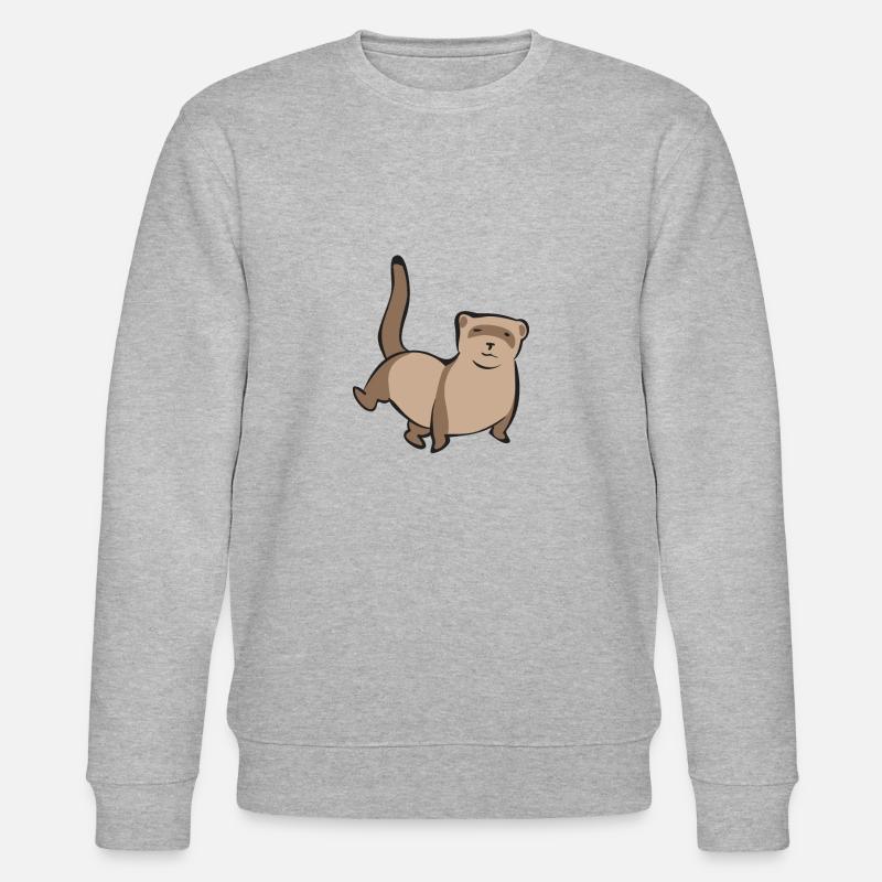 Frettchen Besitzer Frettchen - Stanley/Stella Unisex Bio-Sweatshirt CHANGER  - Grau meliert