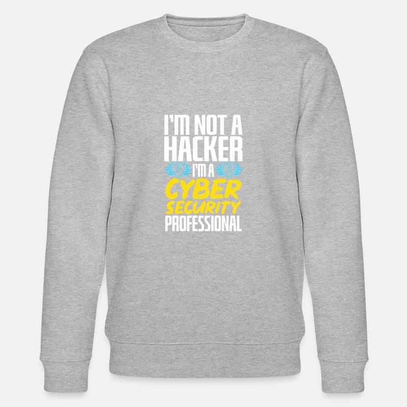 Cybersecurity Hacker IT-Sicherheit - Stanley/Stella Unisex Bio-Sweatshirt CHANGER  - Grau meliert