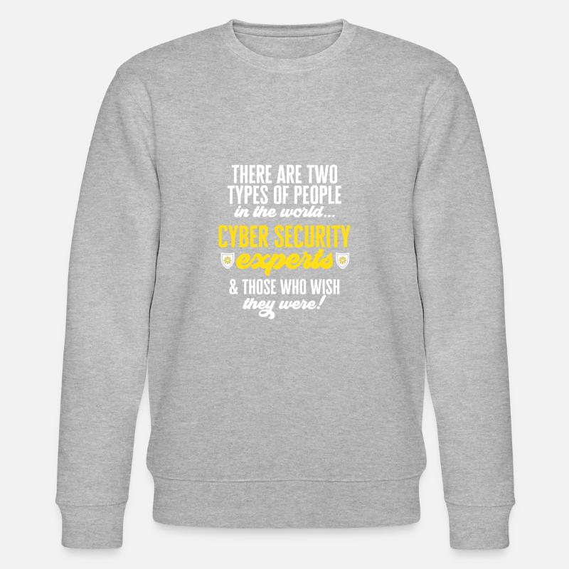 Cybersecurity Hacker IT-Sicherheit - Stanley/Stella Unisex Bio-Sweatshirt CHANGER  - Grau meliert