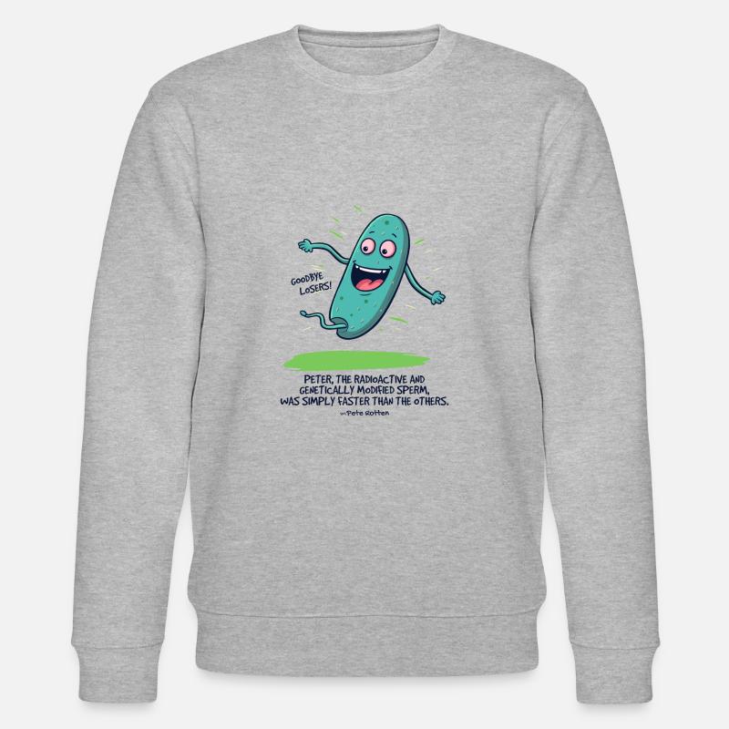 Peter, der radioaktive modifizierte Samen - Stanley/Stella Unisex Bio-Sweatshirt CHANGER  - Grau meliert