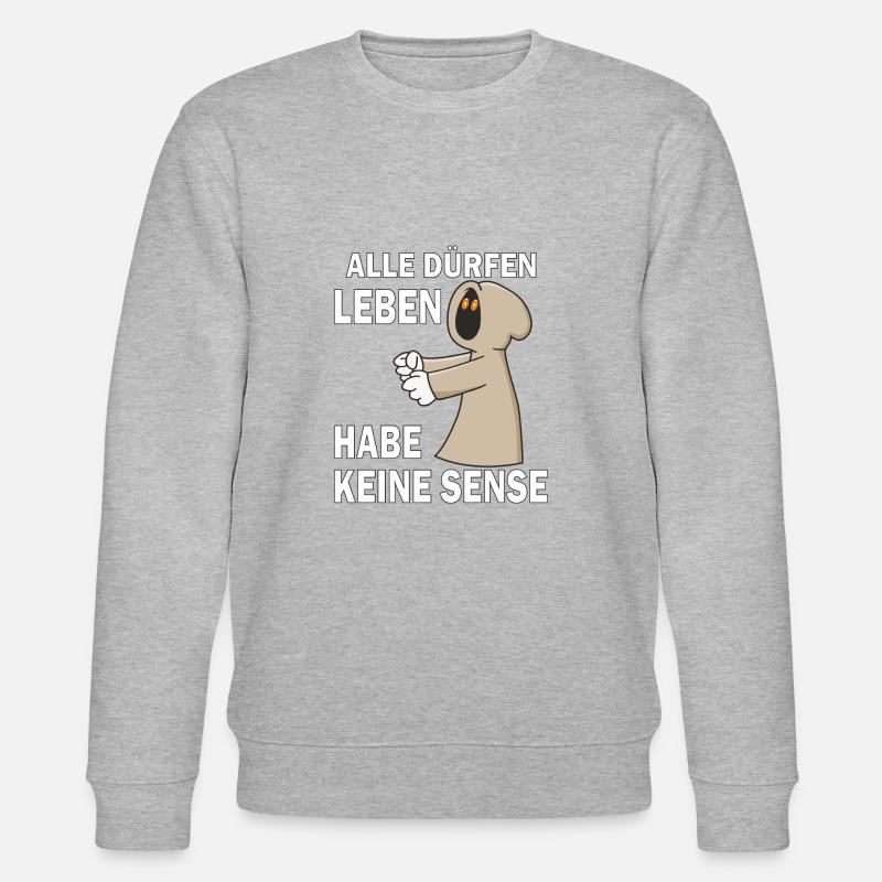 SENSENMANN HABE KEINE SENSE - Stanley/Stella Unisex Bio-Sweatshirt CHANGER  - Grau meliert