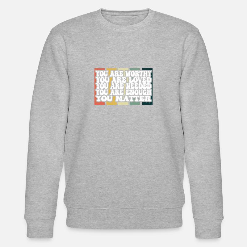 Depression und bipolares Bewusstsein: - Stanley/Stella Unisex Bio-Sweatshirt CHANGER  - Grau meliert