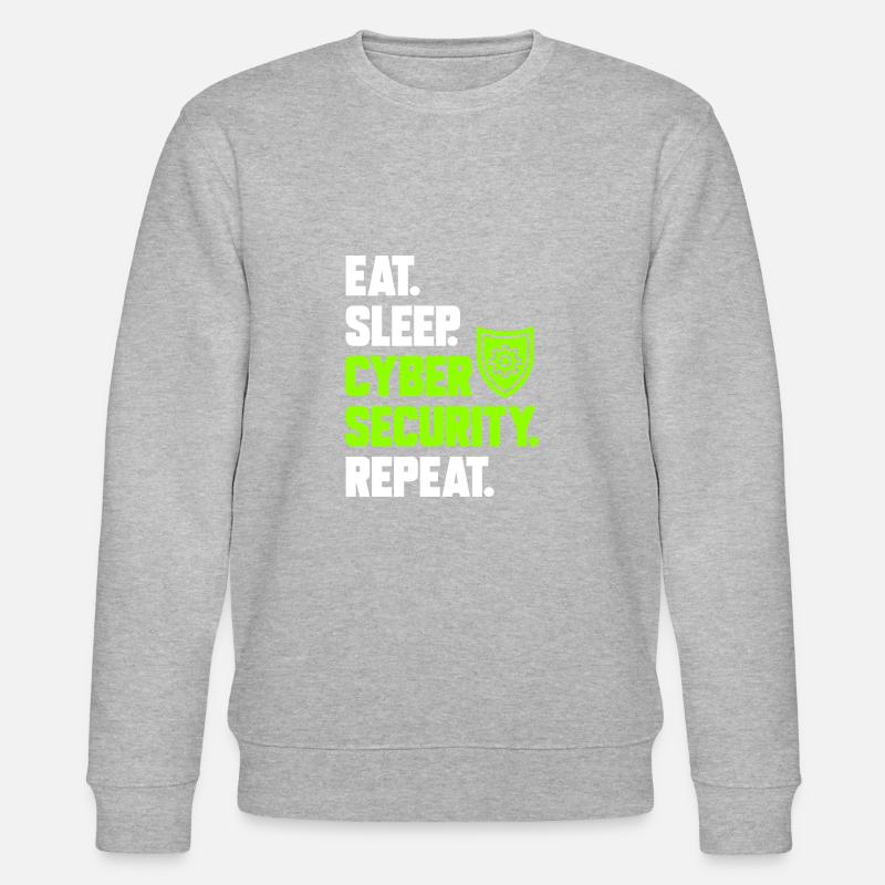 Cybersecurity Hacker IT-Sicherheit - Stanley/Stella Unisex Bio-Sweatshirt CHANGER  - Grau meliert