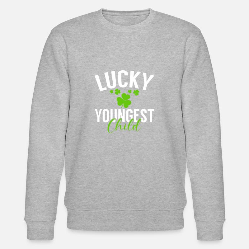Youngest Child Gift - Stanley/Stella Unisex Bio-Sweatshirt CHANGER  - Grau meliert