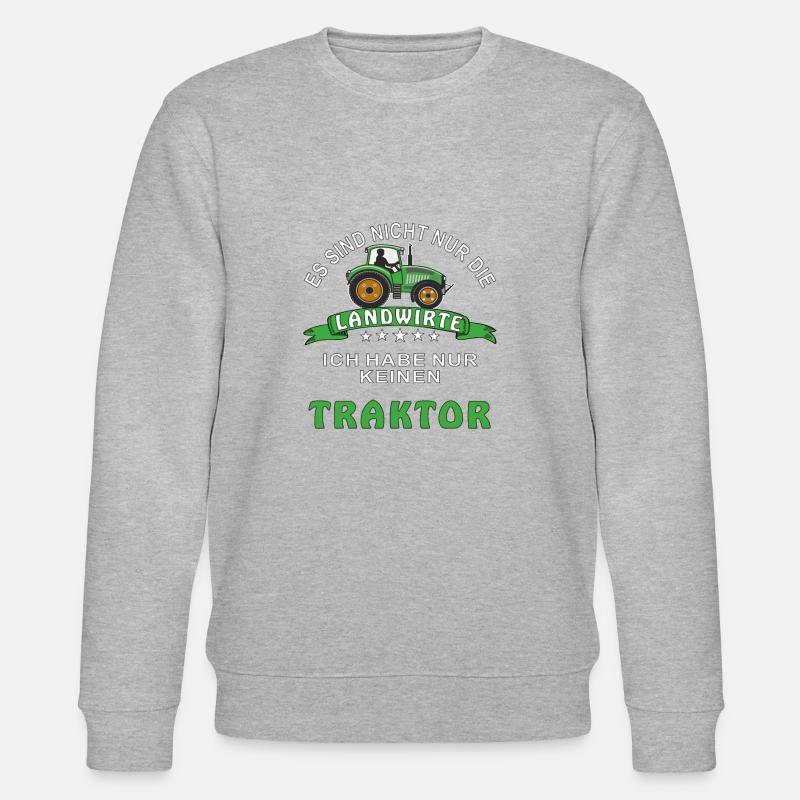TRAKTOR LANDWIRT - Stanley/Stella Unisex Bio-Sweatshirt CHANGER  - Grau meliert