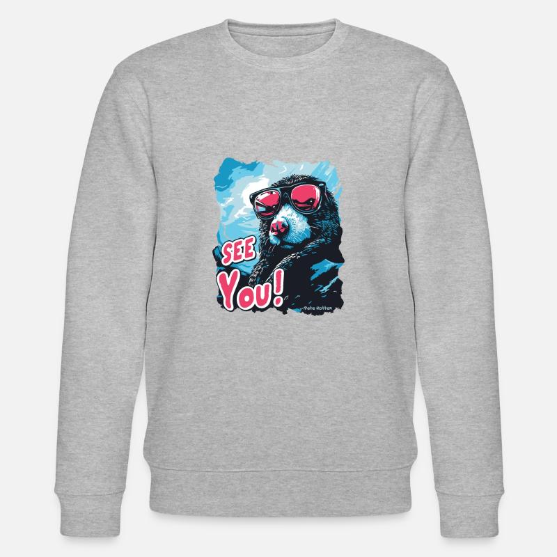 Goodbye, the cool blind mole - Stanley/Stella CHANGER Unisex Organic Sweatshirt - heather grey