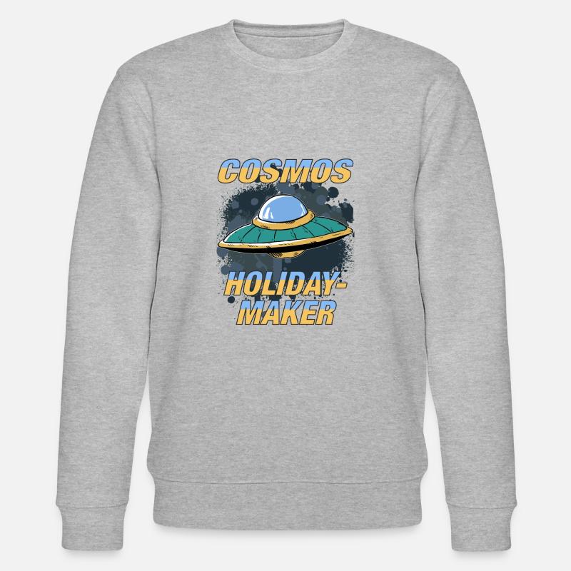 UFO COSMOS HOLIDAYMAKER - Stanley/Stella Unisex Bio-Sweatshirt CHANGER  - Grau meliert