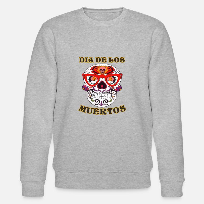 DIA DE LOS MUERTOS - Stanley/Stella Unisex Bio-Sweatshirt CHANGER  - Grau meliert
