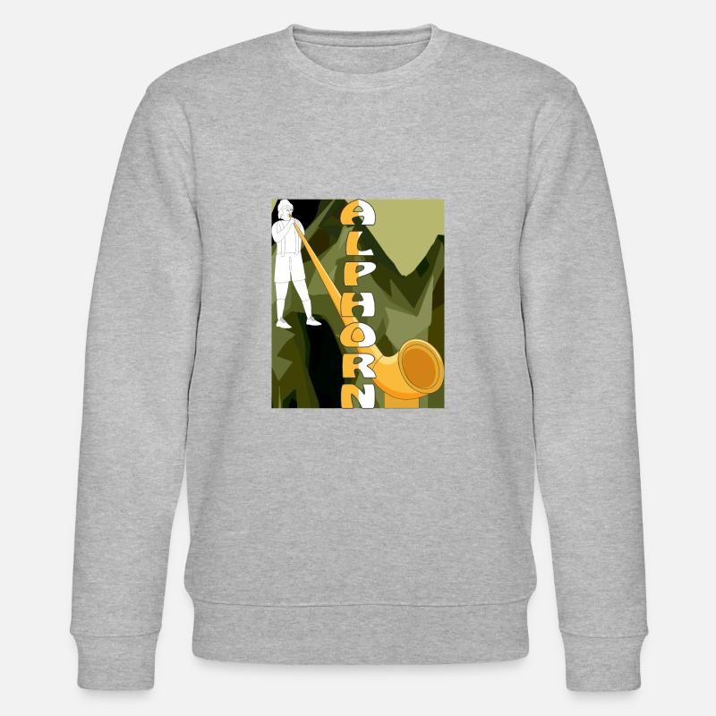 ALPHORN - Stanley/Stella Unisex Bio-Sweatshirt CHANGER  - Grau meliert