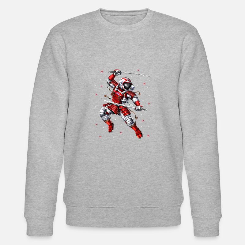 Guerrier samouraï astronaute - Sweat bio CHANGER Stanley/Stella Unisexe - gris chiné