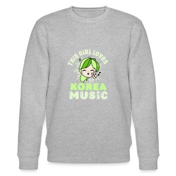 Korean Drama Enthusiast Exclusive Collection Gifts - Stanley/Stella Unisex Bio-Sweatshirt CHANGER  - Grau meliert - Vorne - Nik (191cm) & Marisol (170cm)