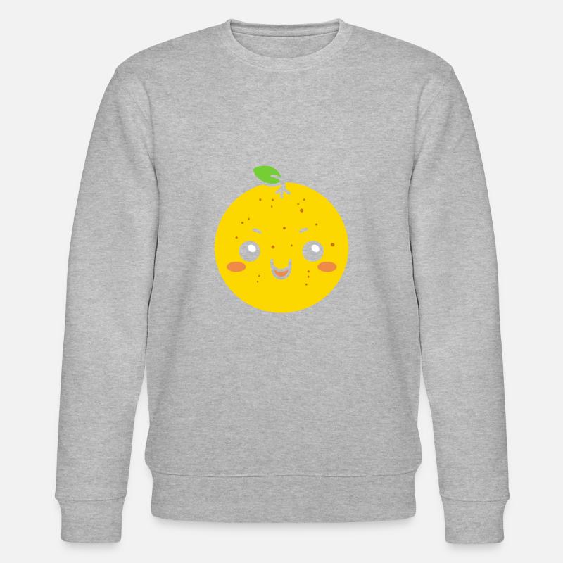 Zitrone - Stanley/Stella Unisex Bio-Sweatshirt CHANGER  - Grau meliert