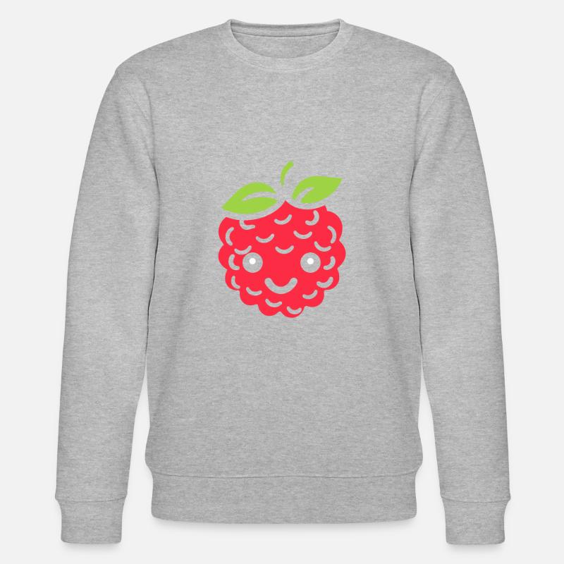 Himbeere - Stanley/Stella Unisex Bio-Sweatshirt CHANGER  - Grau meliert