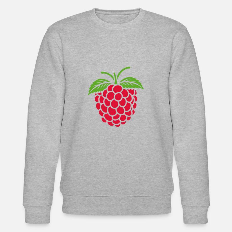 Himbeere - Stanley/Stella Unisex Bio-Sweatshirt CHANGER  - Grau meliert