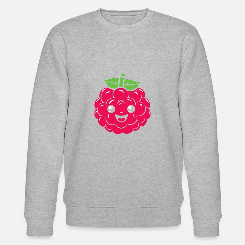 raspberry - Stanley/Stella CHANGER Unisex Organic Sweatshirt - heather grey