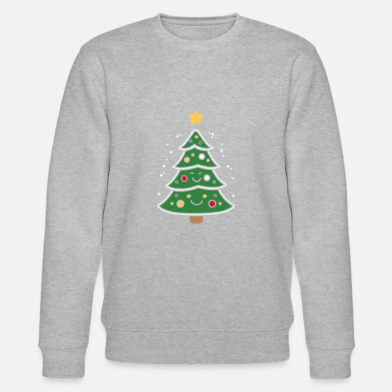 Small Christmas Tree - Stanley/Stella CHANGER Unisex Organic Sweatshirt - heather grey