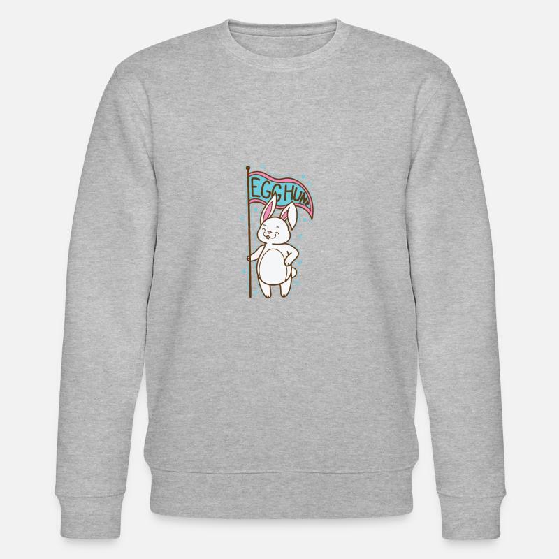 Egg Hunt Easter Easter Eggs - Stanley/Stella CHANGER Unisex Organic Sweatshirt - heather grey
