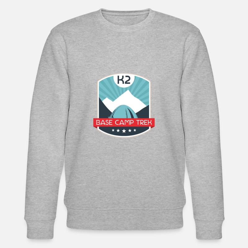 K2 Base Camp Trek - Stanley/Stella Unisex Bio-Sweatshirt CHANGER  - Grau meliert