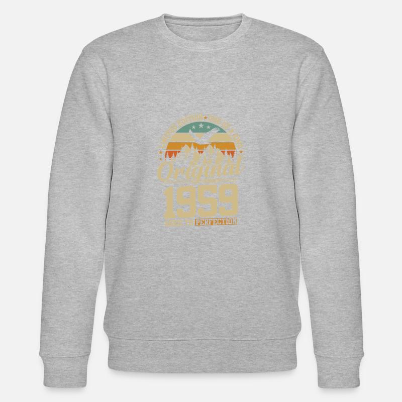 Jubiläumsfreude 1959 - Stanley/Stella Unisex Bio-Sweatshirt CHANGER  - Grau meliert