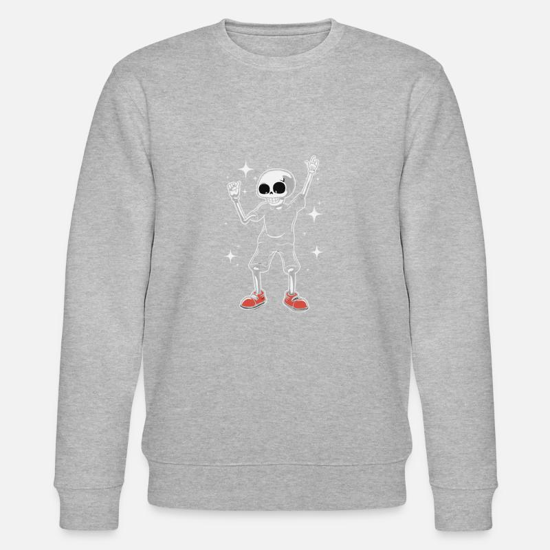 Cool Drôle Squelette - Sweat bio CHANGER Stanley/Stella Unisexe - gris chiné