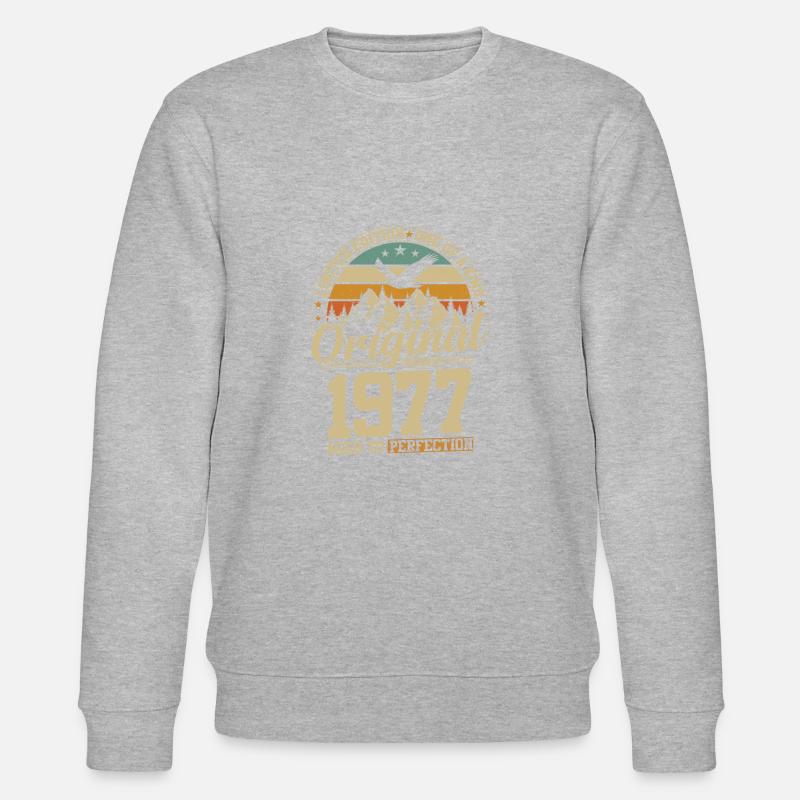 Joie d’anniversaire 1977 - Sweat bio CHANGER Stanley/Stella Unisexe - gris chiné