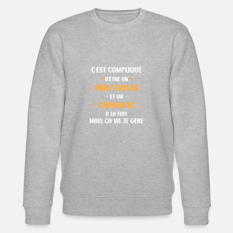 Caennais - Sweat bio CHANGER Stanley/Stella Unisexe - gris chiné