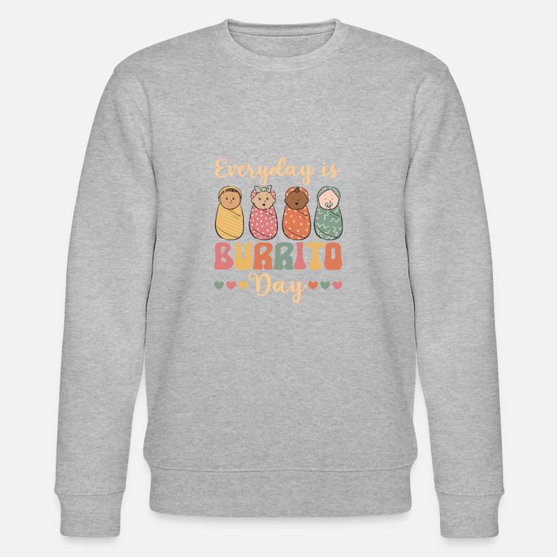 Infirmière Bébé Maternité Infirmière - Sweat bio CHANGER Stanley/Stella Unisexe - gris chiné