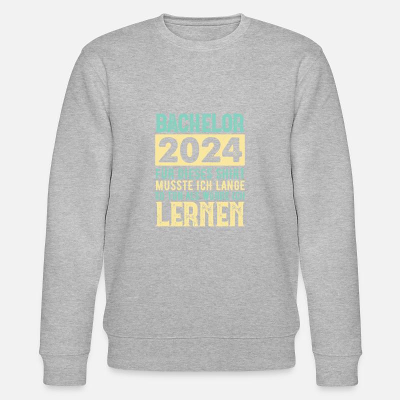 Bachelor 2024 Geschenkidee Abschluss - Stanley/Stella Unisex Bio-Sweatshirt CHANGER  - Grau meliert