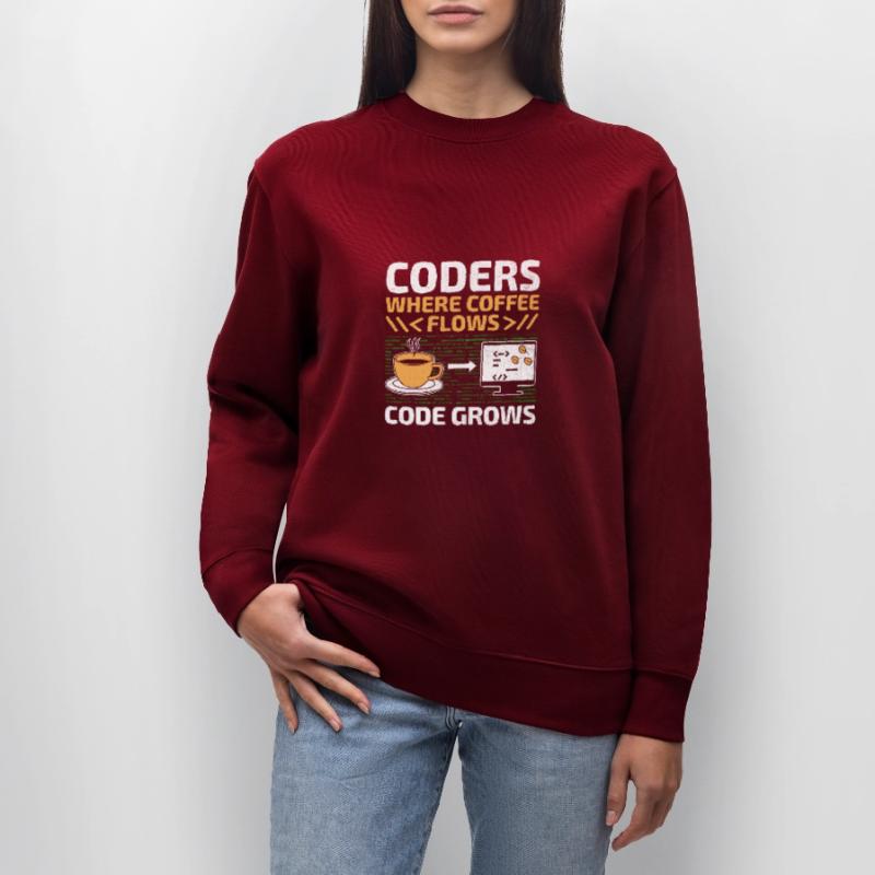 Kaffee-Codierung Programmierer Programmierer Entwickler Nerd Coff Stanley/Stella Unisex Bio-Sweatshirt CHANGER 