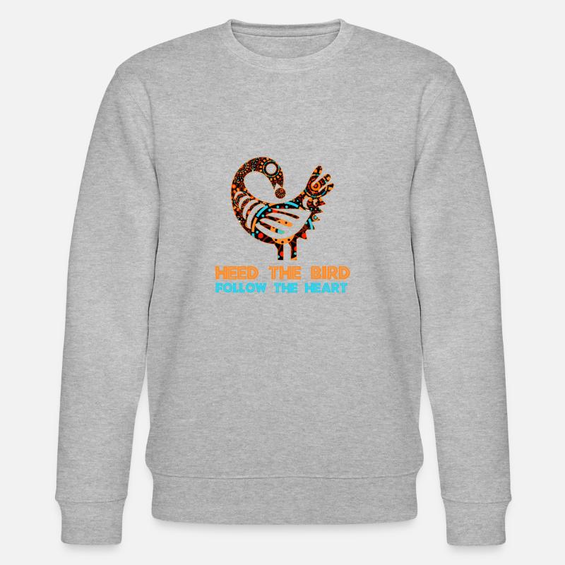 Symbole Sankofa Adinkra Ghana Noir - Sweat bio CHANGER Stanley/Stella Unisexe - gris chiné