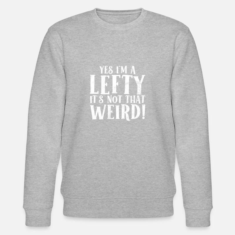 Left Handers Gifts - Stanley/Stella Unisex Bio-Sweatshirt CHANGER  - Grau meliert